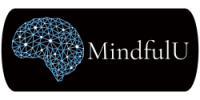 Brain network graphic with MindfulU logo